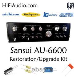 Sansui AU-6600 rebuild restoration recap service kit repair filter capacitor
