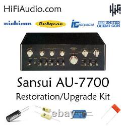 Sansui AU-7700 rebuild restoration recap service kit repair filter capacitor