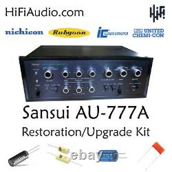 Sansui AU-777A rebuild restoration recap service kit repair capacitor