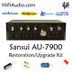 Sansui AU-7900 rebuild restoration recap service kit fix repair filter capacitor