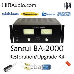 Sansui BA-2000 rebuild restoration recap service kit fix repair capacitor