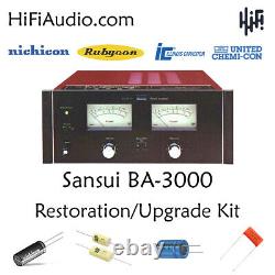 Sansui BA-3000 rebuild restoration recap service kit fix repair