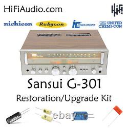 Sansui G301 rebuild restoration recap service kit fix repair capacitor