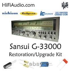 Sansui G33000 rebuild restoration recap service kit fix repair filter capacitor