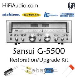 Sansui G5500 rebuild restoration recap service kit fix repair filter capacitor