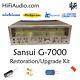 Sansui G7000 rebuild restoration recap service kit repair filter capacitor