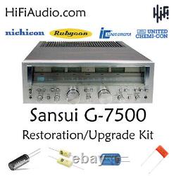 Sansui G7500 rebuild restoration recap service kit fix repair filter capacitor