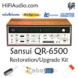 Sansui QR-6500 rebuild restoration recap service kit fix repair filter capacitor