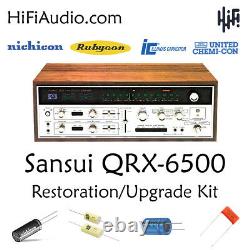 Sansui QRX-6500 rebuild restoration recap service kit repair filter capacitor