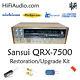 Sansui QRX-7500 rebuild restoration recap service kit repair filter capacitor