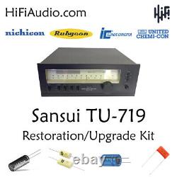 Sansui TU-719 rebuild restoration recap service kit fix repair capacitor