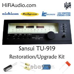 Sansui TU-919 tuner rebuild restoration recap service kit fix repair
