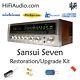 Sansui seven receiver rebuild restoration recap service kit fix repair capacitor