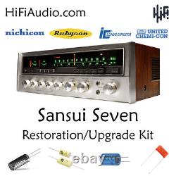 Sansui seven receiver rebuild restoration recap service kit fix repair capacitor