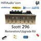 Scott 296 tube amplifier restoration repair service rebuild kit fix capacitor