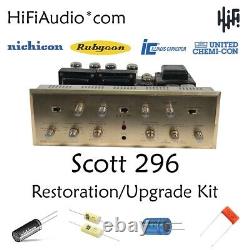 Scott 296 tube amplifier restoration repair service rebuild kit fix capacitor