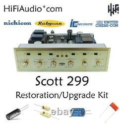 Scott 299 tube amplifier restoration repair service rebuild kit fix capacitor