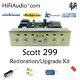 Scott 299 tube amplifier restoration repair service rebuild kit fix capacitor
