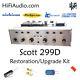 Scott 299D tube amp amplifier restoration repair service rebuild kit fix