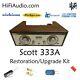 Scott 333A receiver tuner restoration repair service rebuild kit fix capacitor