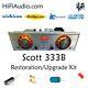 Scott 333b receiver tuner restoration repair service rebuild kit fix capacitor