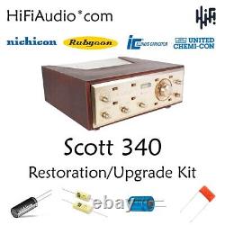 Scott 340 receiver tuner restoration repair service rebuild kit fix capacitor