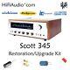 Scott 345 receiver tuner restoration repair service rebuild capacitor kit fix
