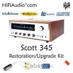 Scott 345 receiver tuner restoration repair service rebuild capacitor kit fix