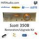 Scott 350B tube receiver tuner restoration repair service rebuild kit fix