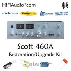 Scott 460A amp capacitor restoration recap repair service rebuild kit fix