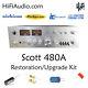 Scott 480A amp capacitor restoration recap repair service rebuild kit fix