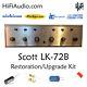 Scott LK72-B tube amplifier restoration repair service rebuild kit fix capacitor
