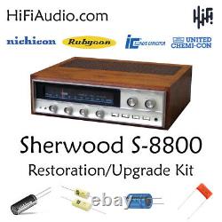 Sherwood S-8800 restoration recap repair service rebuild kit fix