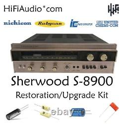 Sherwood S-8900 restoration recap repair service rebuild kit fix