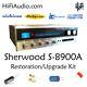 Sherwood S-8900A restoration recap repair service rebuild kit fix