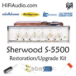 Sherwood S5500 FULL restoration recap repair service rebuild capacitor kit