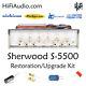 Sherwood S5500 FULL restoration recap repair service rebuild capacitor kit