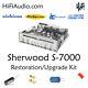 Sherwood S7000 restoration recap repair service rebuild kit capacitor