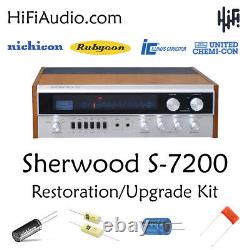 Sherwood S7200 restoration recap repair service rebuild kit fix filter capacitor