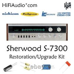 Sherwood S7300 restoration recap repair service rebuild kit fix filter capacitor