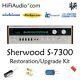 Sherwood S7300 restoration recap repair service rebuild kit fix filter capacitor