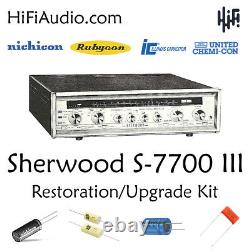 Sherwood S7700 III restoration recap repair service rebuild kit capacitor