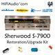 Sherwood S7900 restoration recap repair service rebuild kit fix filter capacitor