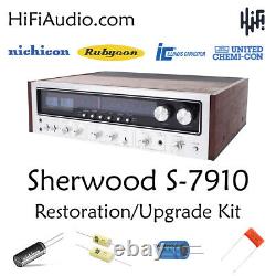 Sherwood S7910 restoration recap repair service rebuild kit fix filter capacitor