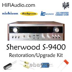 Sherwood S9400 FULL restoration recap repair service rebuild kit guide