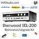Sherwood SEL-200 restoration recap repair service rebuild kit filter capacitor