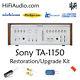 Sony TA-1150 rebuild restoration recap service kit fix repair capacitor