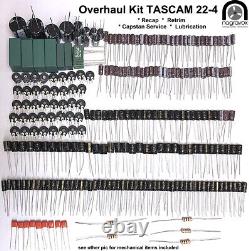 TASCAM 22-4 Repair Overhaul Kit recap, retrim & mechanical service