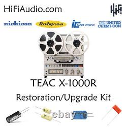 Teac X-1000R reel deck restoration service kit repair rebuild capacitor