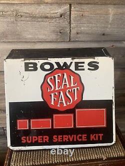 Vintage Bowes Seal Fast Service Kit Tire Tube Repair Kit Service Station